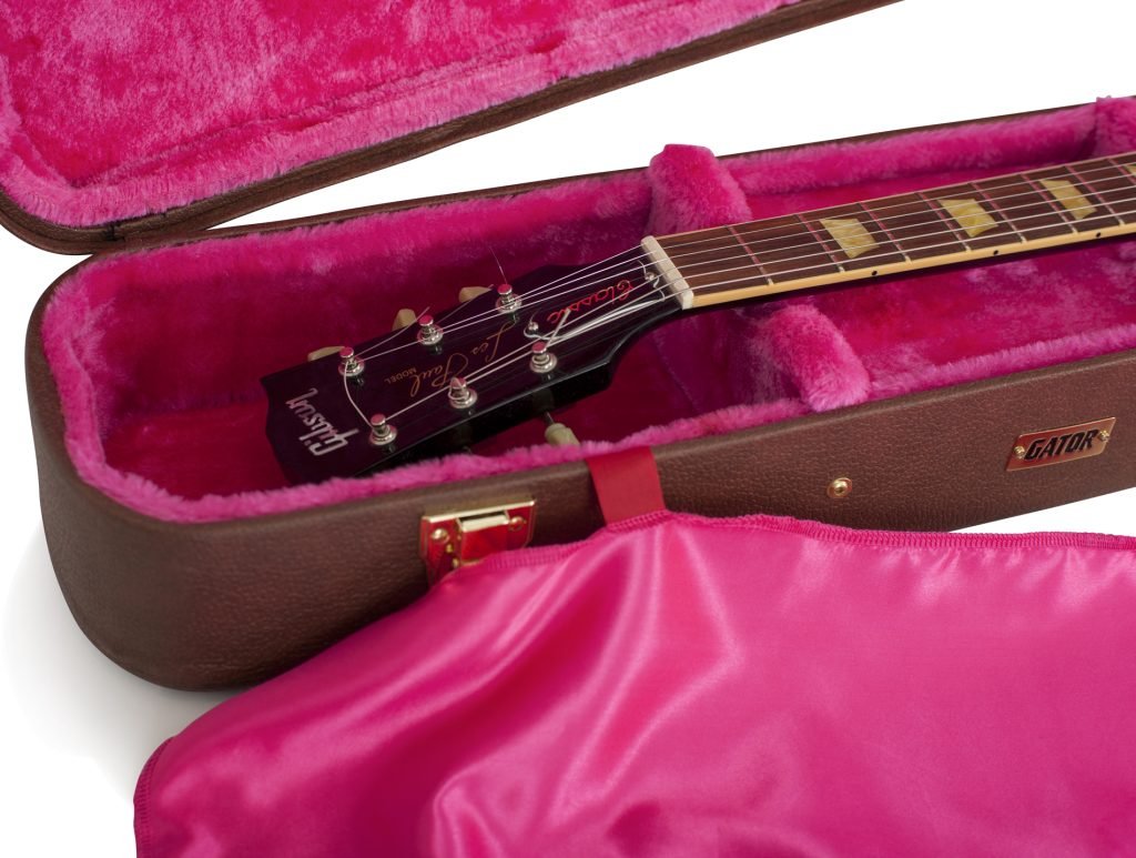 Gator Cases Deluxe Wood Case for Gibson Les Paul in Vintage Brown